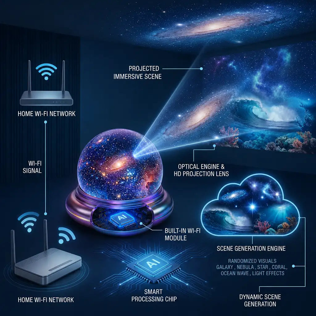 Topacme® Night Light Projector